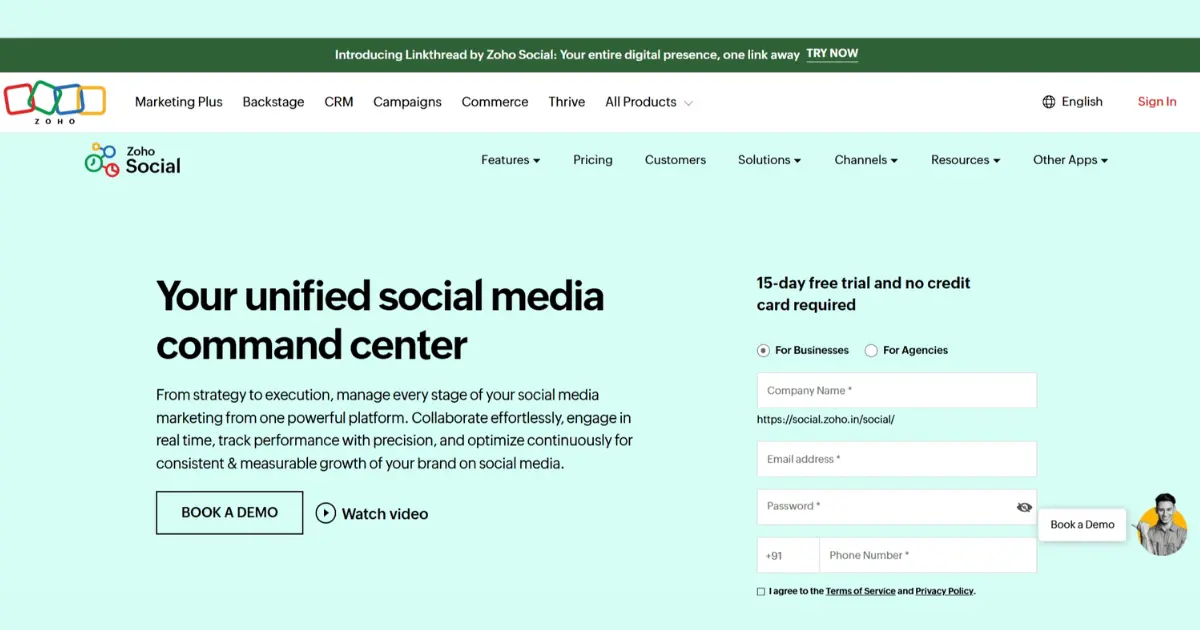 zoho social