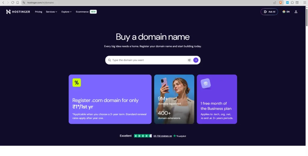 hostinger-domain-name